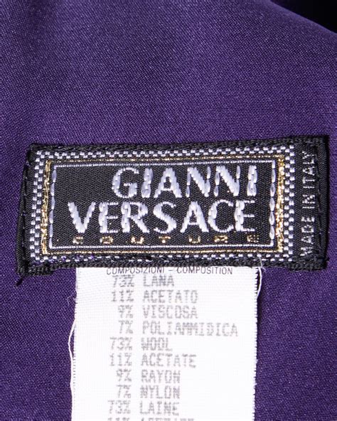 Gianni Versace Couture Vintage 1990s 90s Color Block Wool 